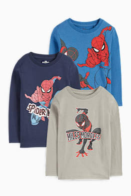 Multipack 3er - Spider-Man - Langarmshirt