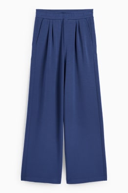 Pantalón de punto - mid waist - straight fit