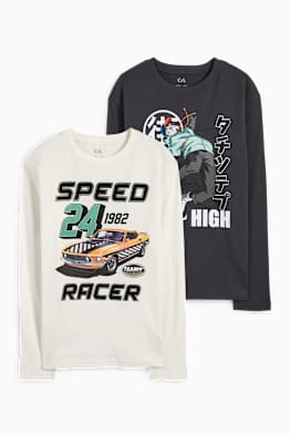 Multipack 2er - Auto und Skater - Langarmshirt