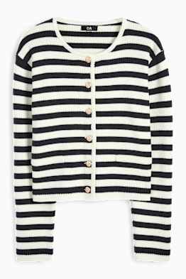 Cardigan - a coste - a righe