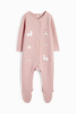 Unicorn, castel și fluture - pijama salopetă bebeluși