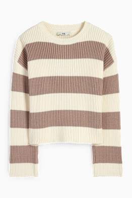 Jumper - ribbed - striped