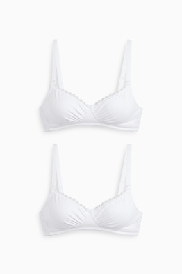 Confezione da 2 - reggiseno per allattamento senza ferretti