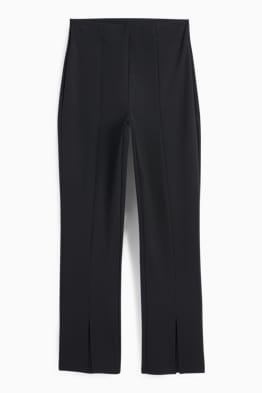 Jersey trousers - mid-rise waist - regular fit