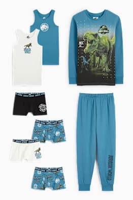 Jurassic World - set - pigiama, 2 canotte e 3 boxer