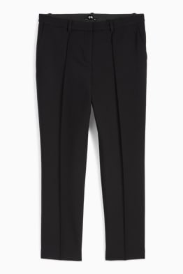 Pantaloni di stoffa - vita media - tapered fit