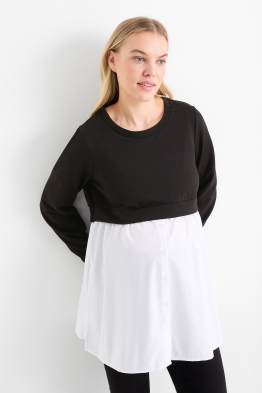 Nursing sweatshirt - 2-in-1 look