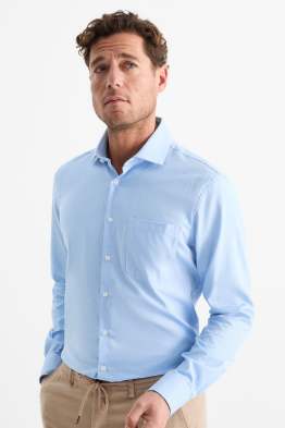 Business-overhemd - regular fit - cut away - gemakkelijk te strijken