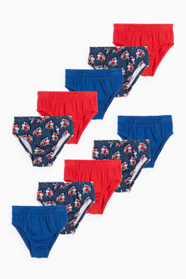 Confezione da 10 - pompieri - slip