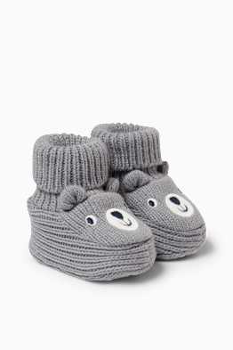 Bärchen - Baby-Krabbelschuhe