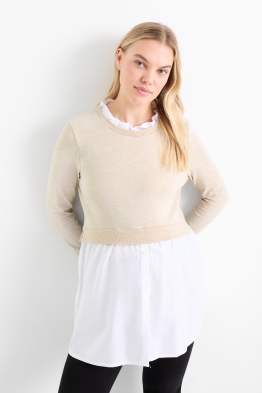 Maternity sweatshirt - 2-in-1 look