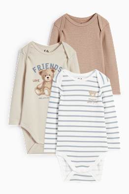 Multipack 3er - Bärchen - Baby-Body