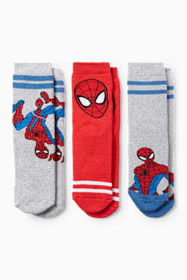 Pack de 3 - Spider-Man - calcetines calentitos con dibujo
