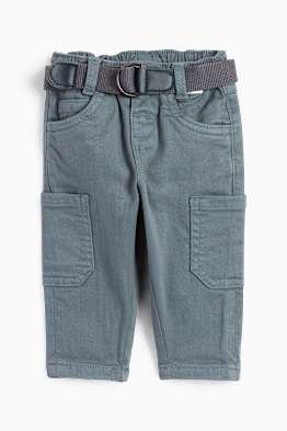 Pantalon cargo pour bébé avec ceinture