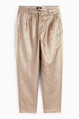 Pantalón de tela - high waist - tapered fit