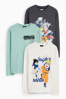 Lot de 3 - Naruto - hauts à manches longues
