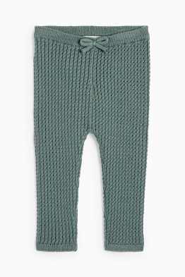 Legging de maille pour bébé - motif tressé