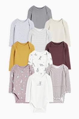 Multipack 10er - Waschbär - Baby-Body