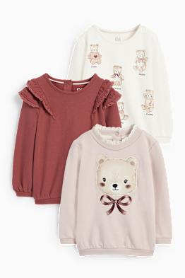 Lot de 3 - oursons - sweats bébé