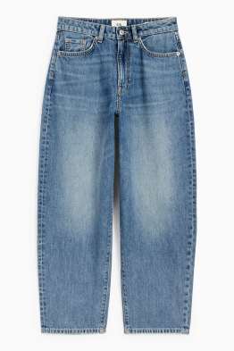 Barrel jeans - vita media