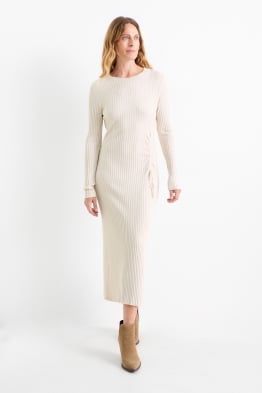 Vestito in maglia - a coste