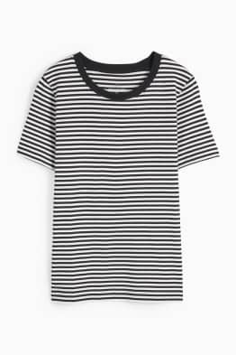 Basic T-shirt - gestreept