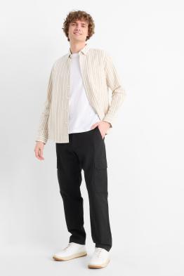 Pantalon cargo - texturé