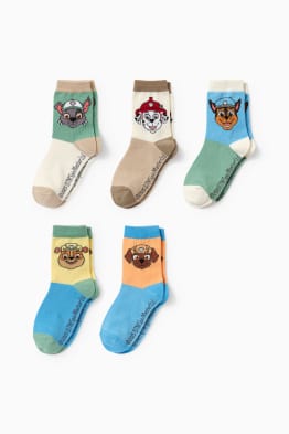 Pack de 5 - Patrulla Canina - Chase - calcetines con dibujo