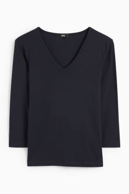Basic-Langarmshirt