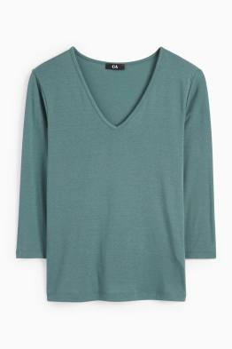 Basic-Langarmshirt