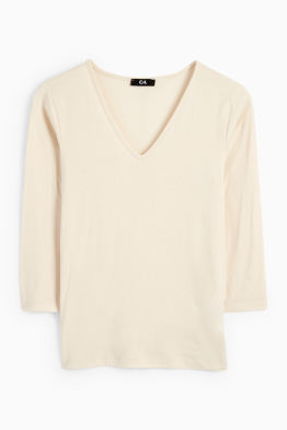 Basic-Langarmshirt