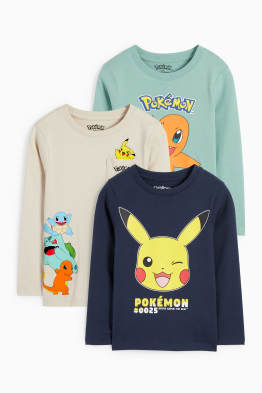 Multipack 3er - Pokémon - Langarmshirt