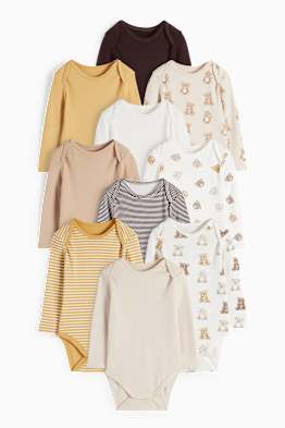 Lot de 10 - oursons - bodys bébé