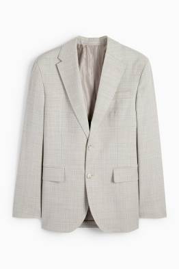Giacca coordinabile in lana - regular fit - a quadri