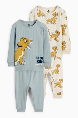Confezione da 2 - Il Re Leone - pigiama neonati - 4 pezzi