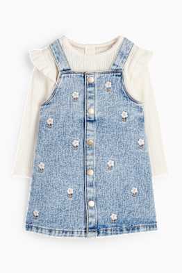 Blümchen - Baby-Outfit - 2 teilig