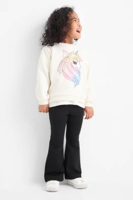 Unicorn - set - sweatshirt and flared leggings - 2 piece