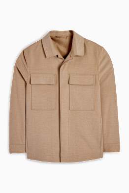 Shirt jacket - regular fit - kent collar