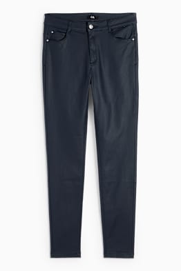 Pantaloni - vita alta - skinny fit - effetto brillante