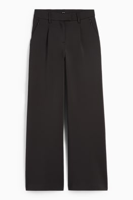 Pantalon en jersey - high waist - wide leg