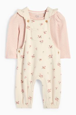 Blümchen - Baby-Outfit - 2 teilig