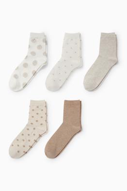 Pack de 5 - calcetines - de lunares
