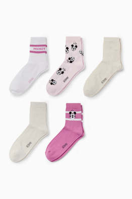 Pack de 5 - calcetines de tenis con dibujo - Mickey Mouse