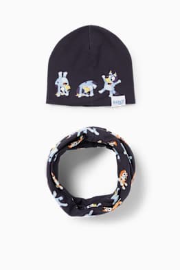 Bluey - conjunt - gorra de punt i bufanda tubular - 2 peces