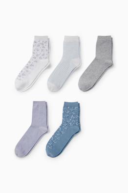 Pack de 5 - calcetines - de flores