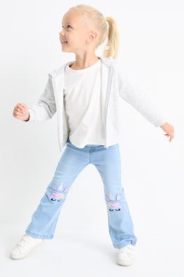 Multipack 2er - Einhorn und Herz - Flared Jeans
