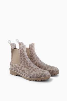 Bottines Chelsea - imprimé léopard