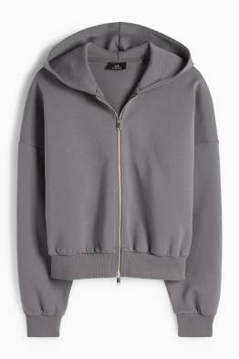 Oversized sweatvest met capuchon
