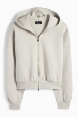 Oversized sweatvest met capuchon