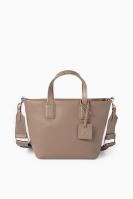 Tasche mit abnehmbarem Taschengurt - Lederimitat